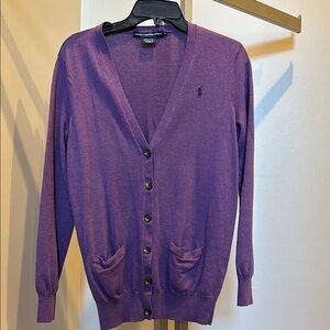 Ralph Lauren Purple Cardigan